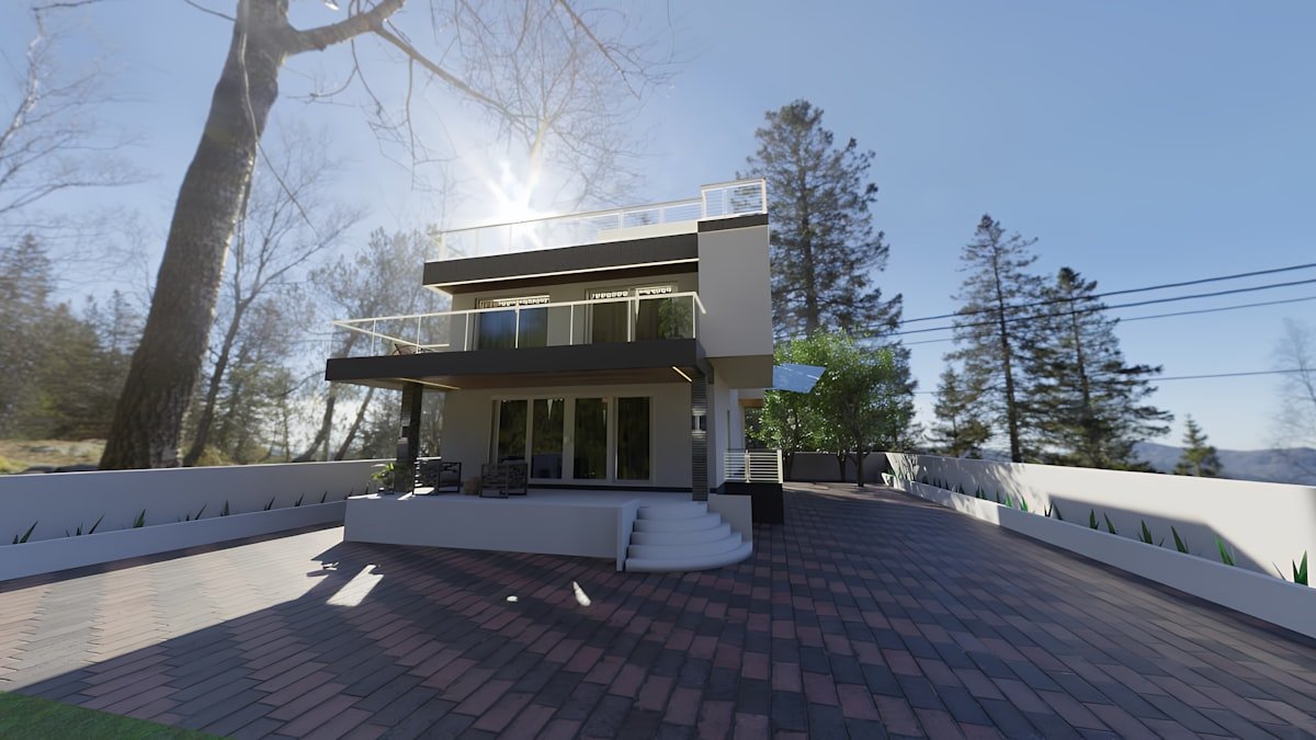 Modern Stamped Driveway