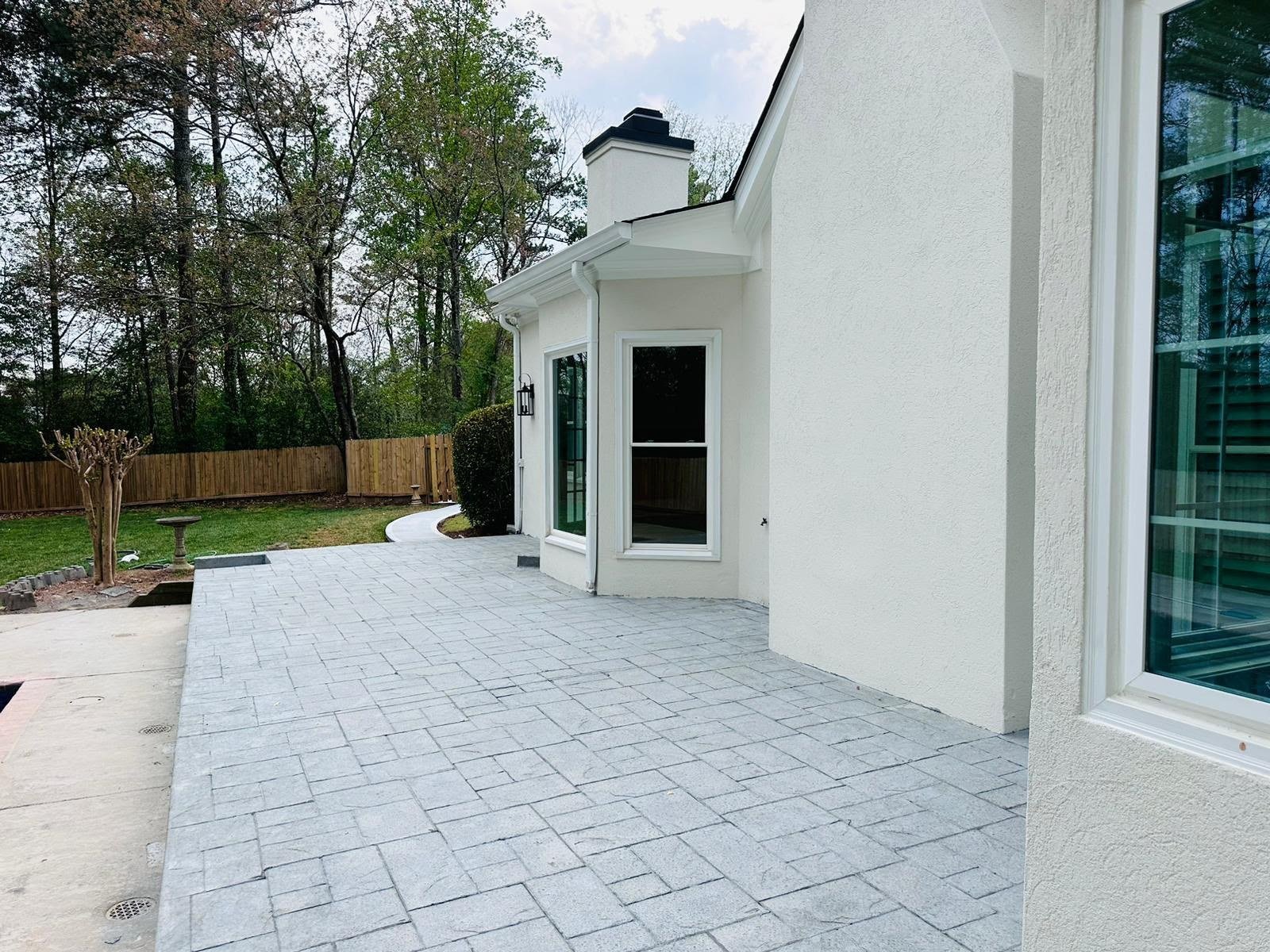 Stone-Look Stamped Finish